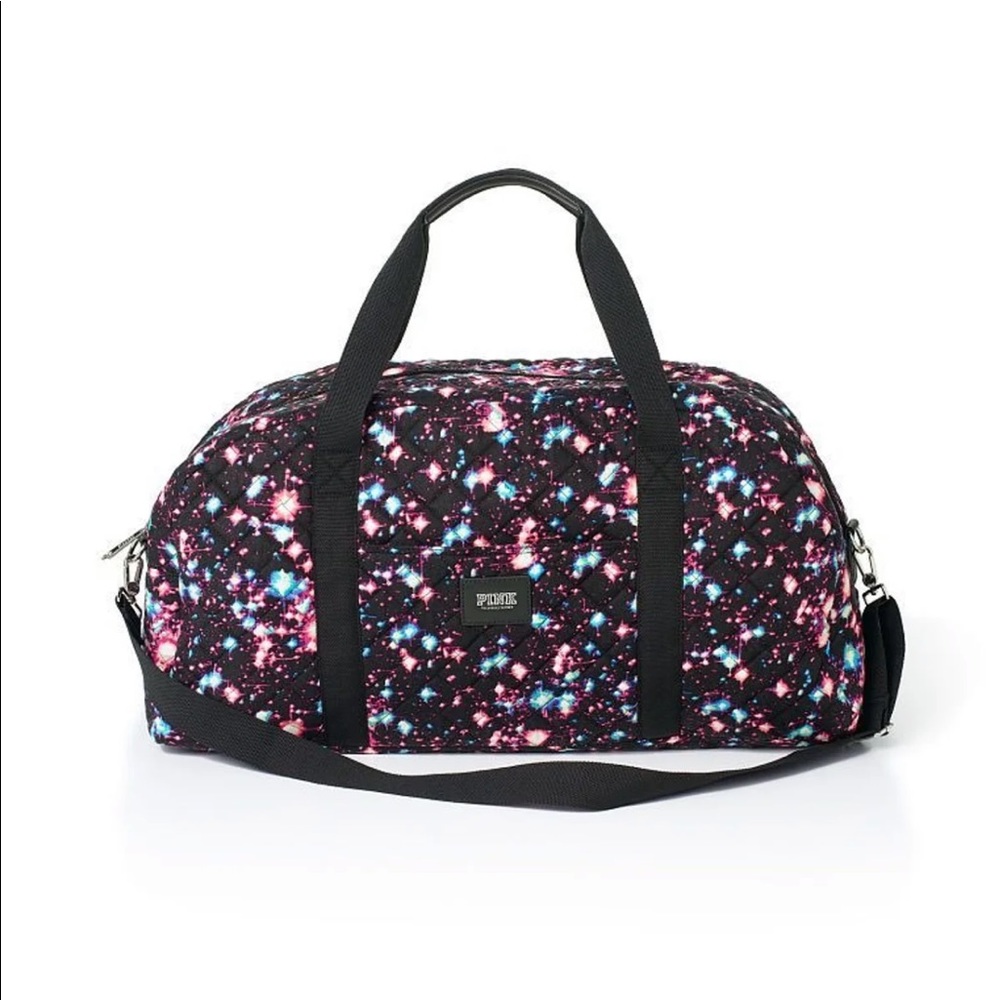 Pink VS Galaxy duffel bag